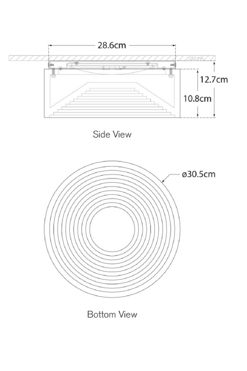 Inverted Round Alabaster Ceiling Lamp | Andrew Martin Otto | Oroatrade.com