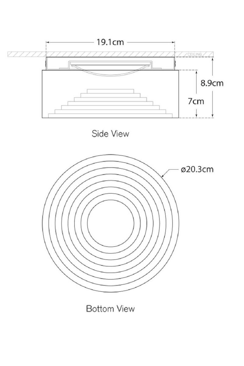 Inverted Round Alabaster Ceiling Lamp | Andrew Martin Otto | Oroatrade.com