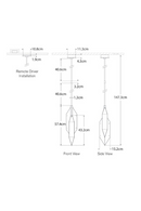 Natural Stone Geometrical Pendant Lamp | Andrew Martin Ophelion | Oroatrade.com