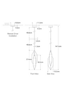 Natural Stone Geometrical Pendant Lamp | Andrew Martin Ophelion | Oroatrade.com