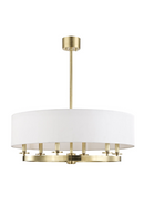 Off-White Linen Ceiling Light | Andrew Martin Durham | Oroatrade.com