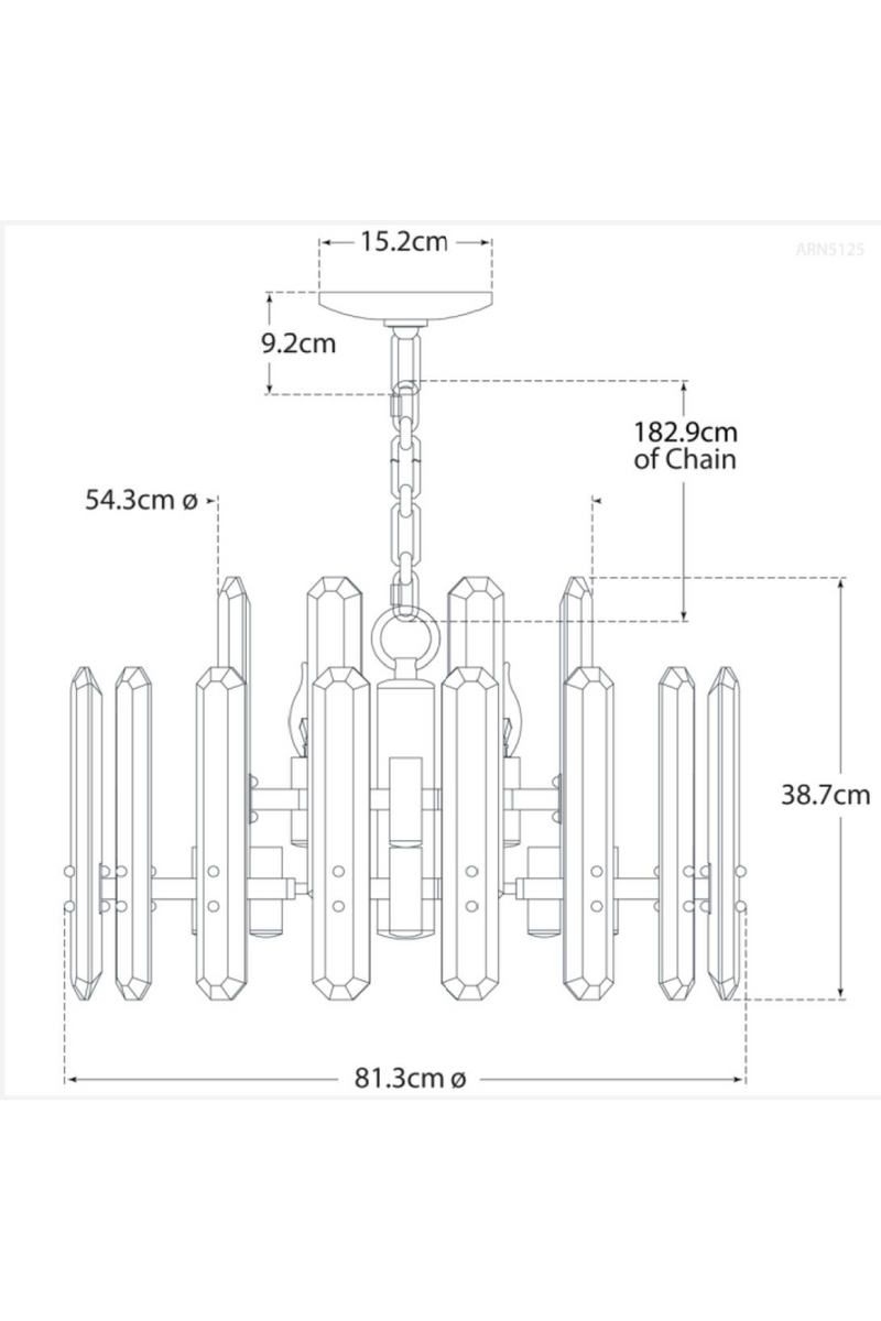 Tiered Crystal Chandelier | Andrew Martin Bonnington  | Oroatrade.com