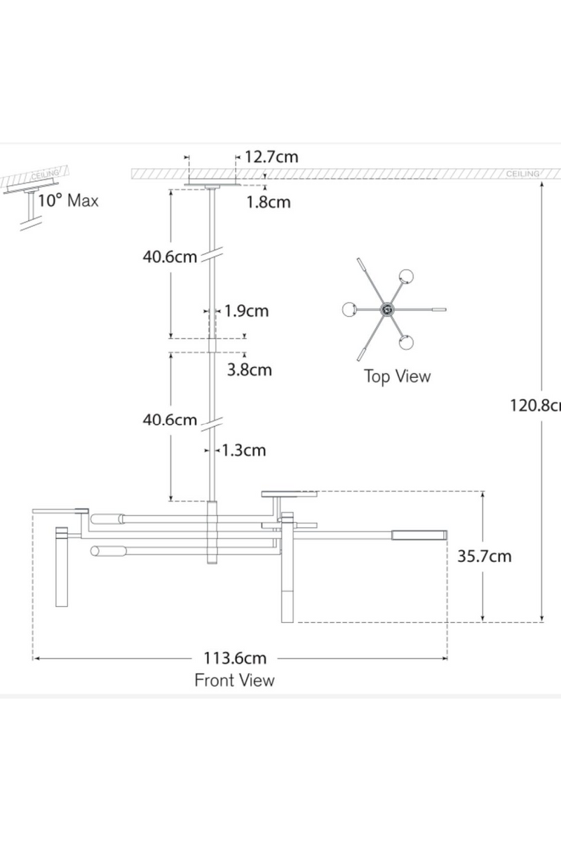Floating Disc Rotational Chandelier | Andrew Martin Melange | Oroatrade.com