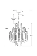4-Tier Crystal Chandelier | Andrew Martin Adele | Oroatrade.com