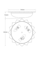 Metallic Floral Ceiling Lamp | Andrew Martin Rachel | Oroatrade.com