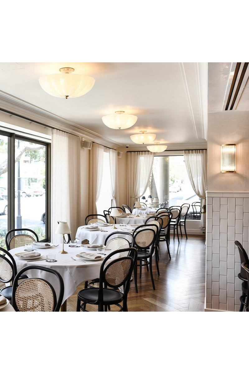 Scalloped Glass Bowl Ceiling Lamp | Andrew Martin Rosehill | Oroatrade.com