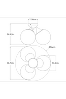 Triple Glass Globes Ceiling Lamp | Andrew Martin Cristol | Oroatrade.com