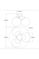 Triple Glass Globes Ceiling Lamp | Andrew Martin Cristol | Oroatrade.com