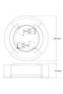 Round Alabaster Ceiling Lamp | Andrew Martin Melange | Oroatrade.com