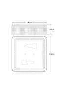 Perforated Square Ceiling Lamp | Andrew Martin Precision | Oroatrade.com