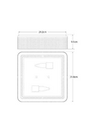 Perforated Square Ceiling Lamp | Andrew Martin Precision | Oroatrade.com