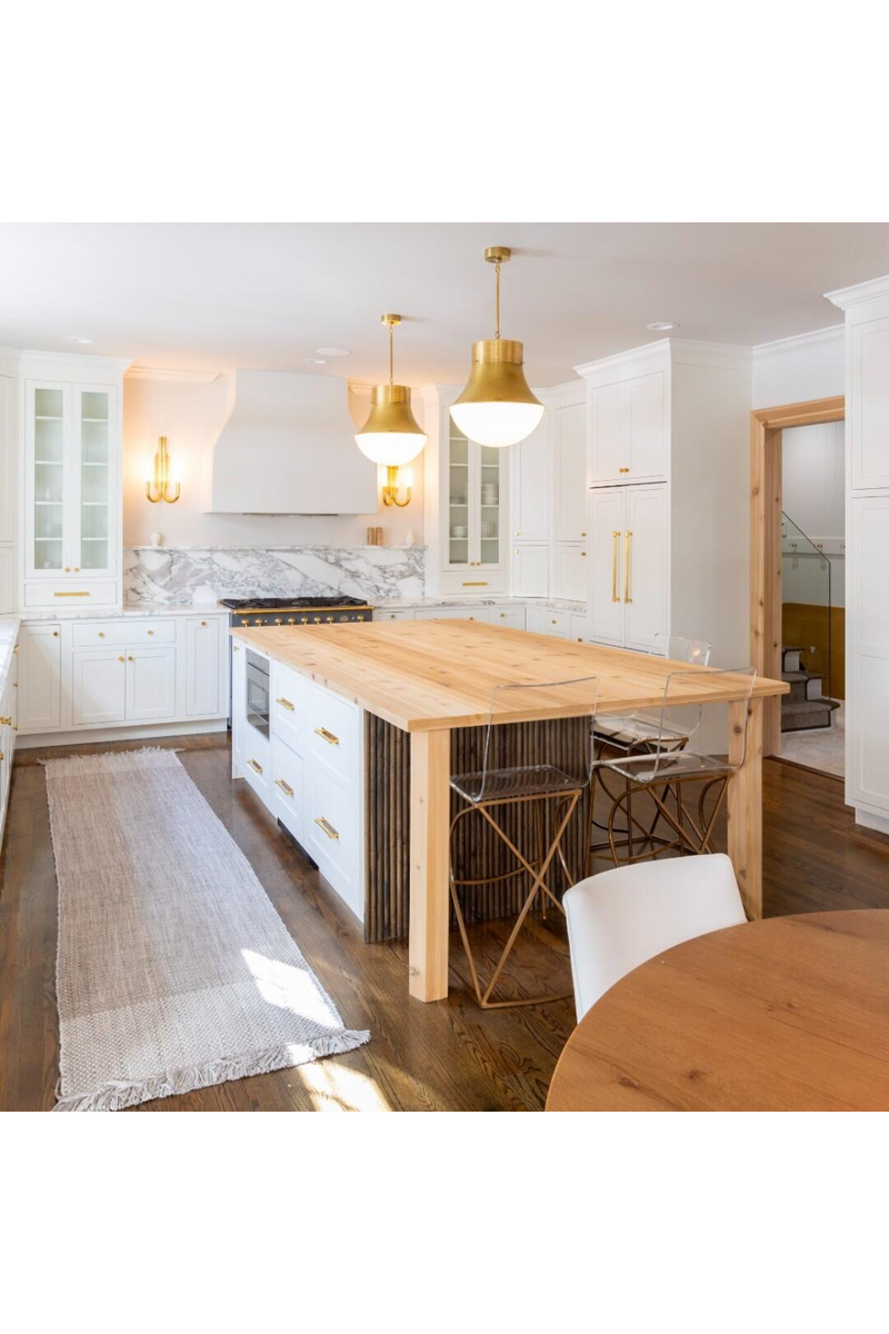 Curved Metal Pendant Lamp | Andrew Martin Precision  | Oroatrade.com