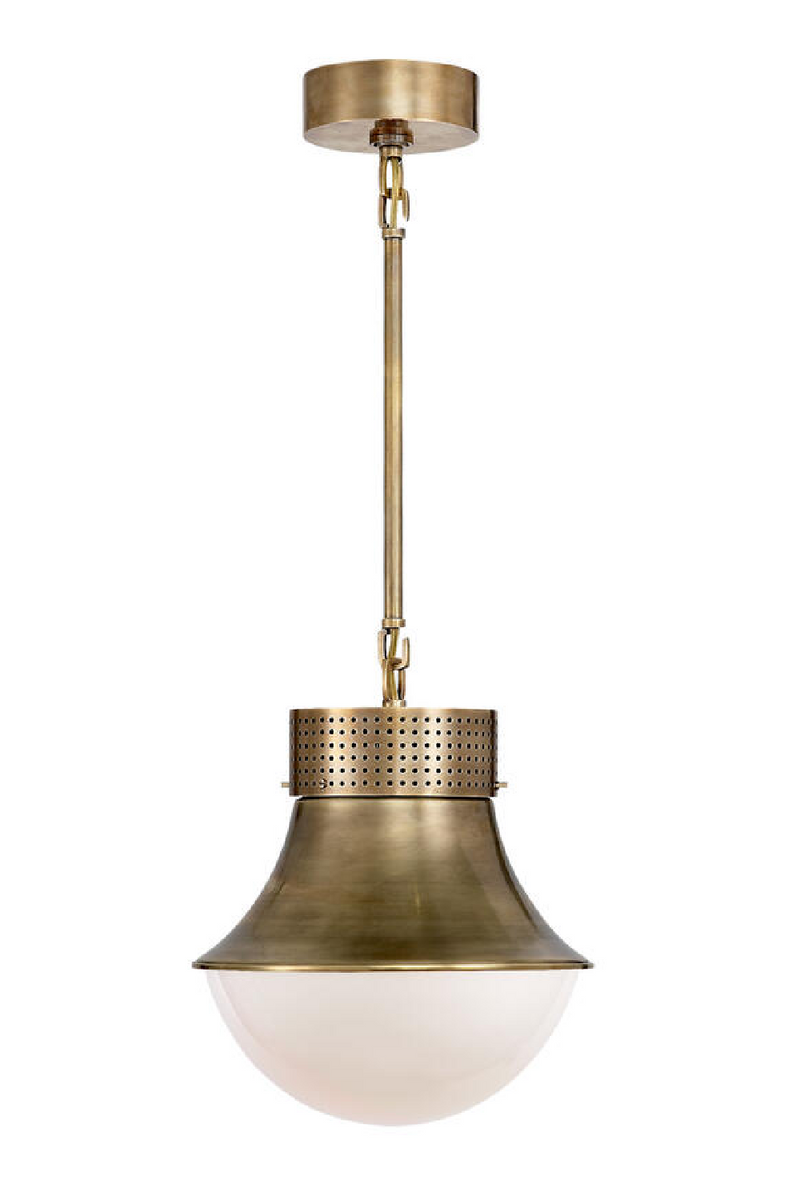 Curved Metal Pendant Lamp | Andrew Martin Precision  | Oroatrade.com