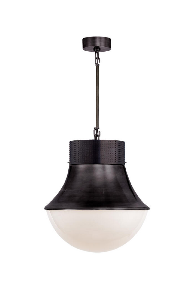 Curved Metal Pendant Lamp | Andrew Martin Precision  | Oroatrade.com