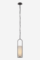 Elongated Alabaster Pendant Lamp | Andrew Martin Melange | Oroatrade.com