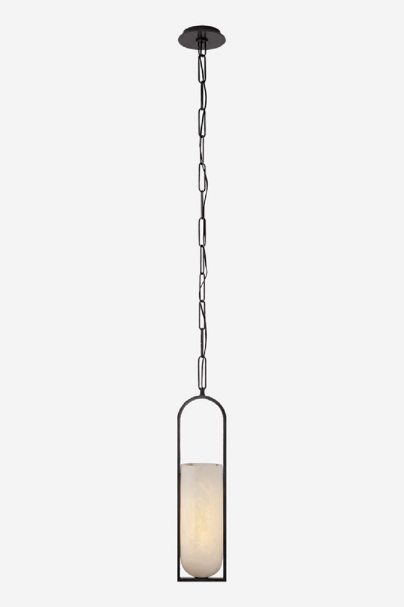 Elongated Alabaster Pendant Lamp | Andrew Martin Melange | Oroatrade.com