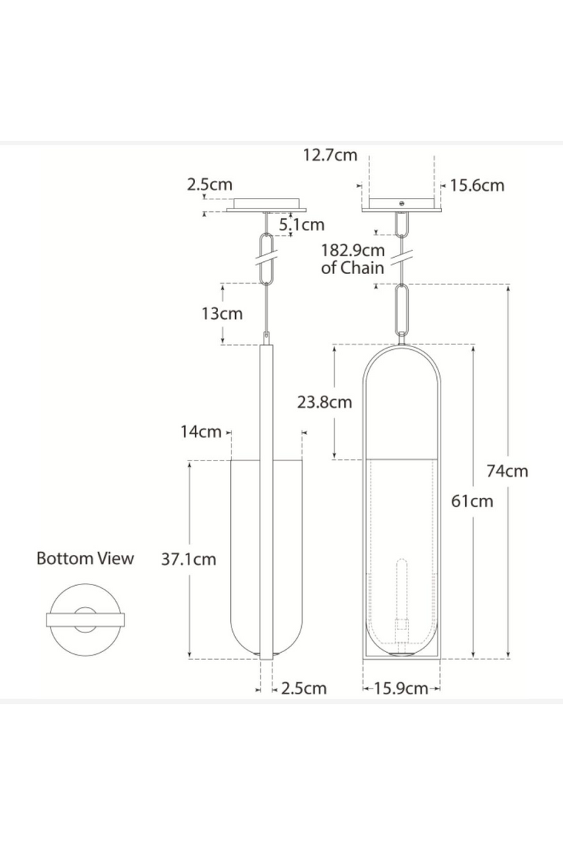 Elongated Alabaster Pendant Lamp | Andrew Martin Melange | Oroatrade.com