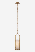 Elongated Alabaster Pendant Lamp | Andrew Martin Melange | Oroatrade.com