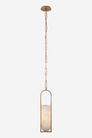 Elongated Alabaster Pendant Lamp | Andrew Martin Melange | Oroatrade.com