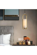 Elongated Alabaster Pendant Lamp | Andrew Martin Melange | Oroatrade.com