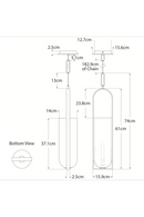 Elongated Alabaster Pendant Lamp | Andrew Martin Melange | Oroatrade.com