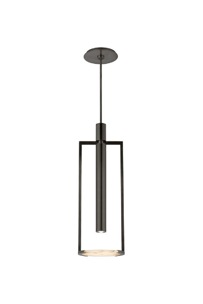 Carved Alabaster Disc Pendant Lamp | Andrew Martin Melange | Oroatrade.com