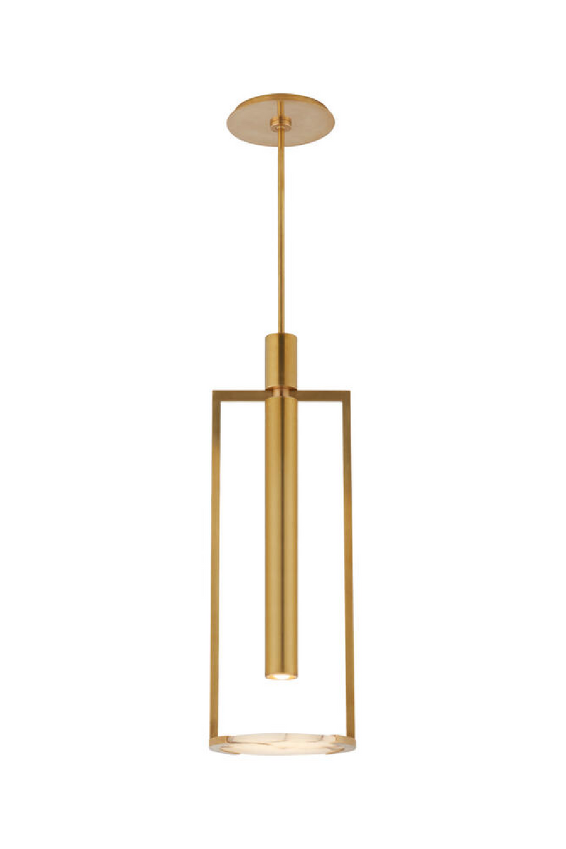 Carved Alabaster Disc Pendant Lamp | Andrew Martin Melange | Oroatrade.com