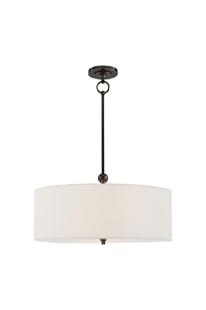 White Linen Shade Ceiling Lamp | Andrew Martin Reed | Oroatrade.com