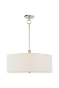 White Linen Shade Ceiling Lamp | Andrew Martin Reed | Oroatrade.com