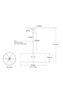 White Linen Shade Ceiling Lamp | Andrew Martin Reed | Oroatrade.com