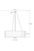 Pleated Shade Pendant Lamp | Andrew Martin Palati | Oroatrade.com