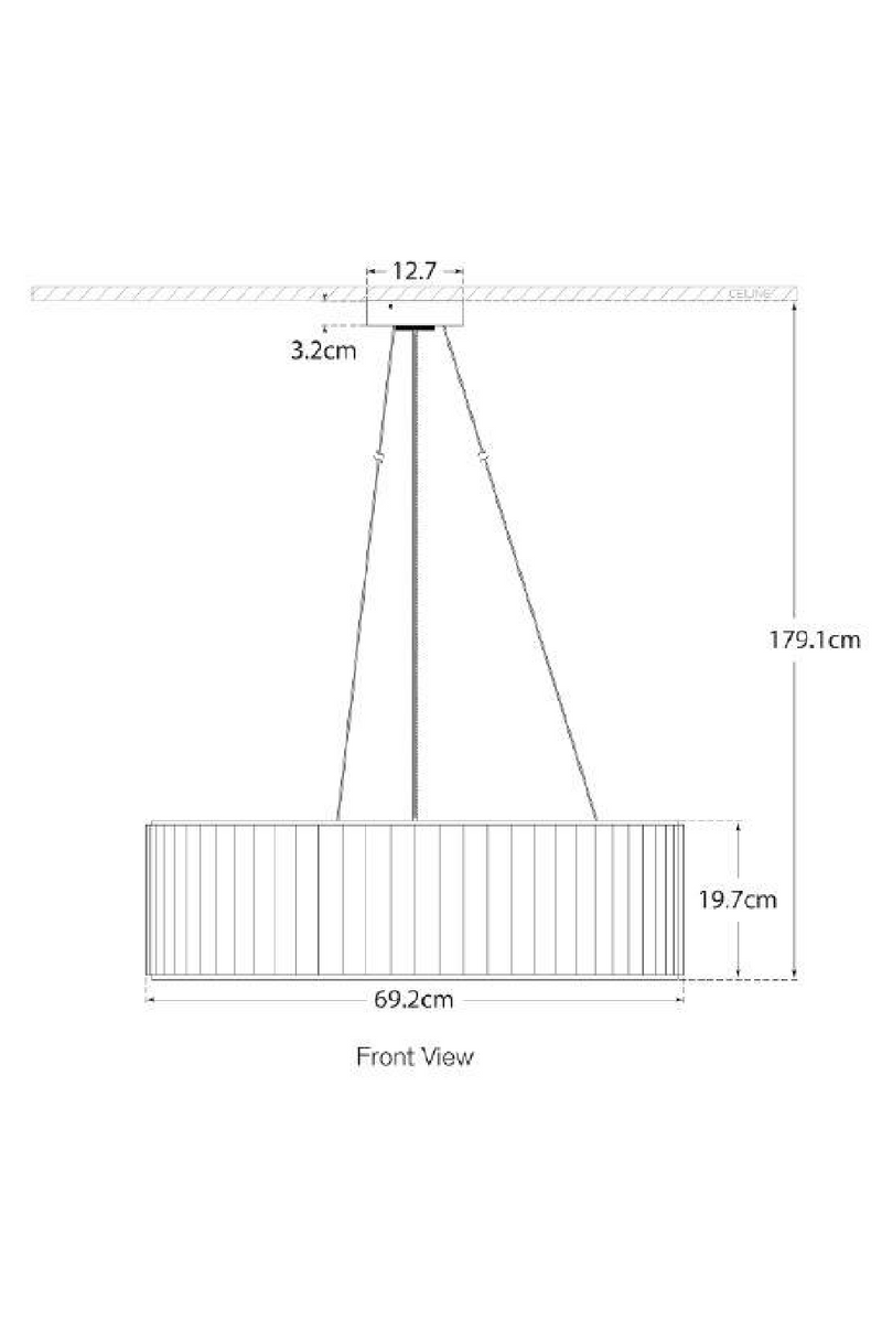 Pleated Shade Pendant Lamp | Andrew Martin Palati | Oroatrade.com