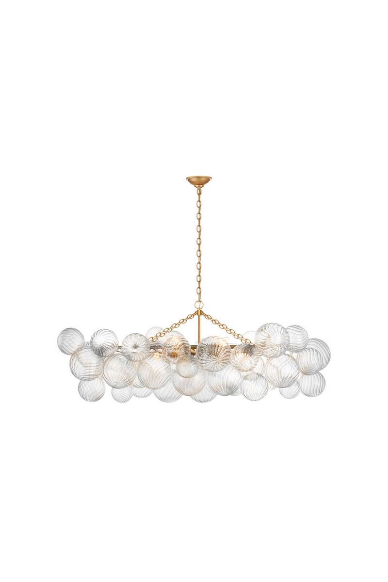 Swirl Patterned Glass Orbs Chandelier | Andrew Martin Talia | Oroatrade.com
