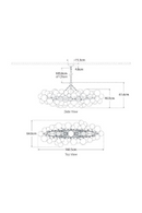 Swirl Patterned Glass Orbs Chandelier | Andrew Martin Talia | Oroatrade.com