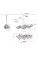 Butterfly Motif Linear Chandelier | Andrew Martin Farfalle | Oroatrade.com