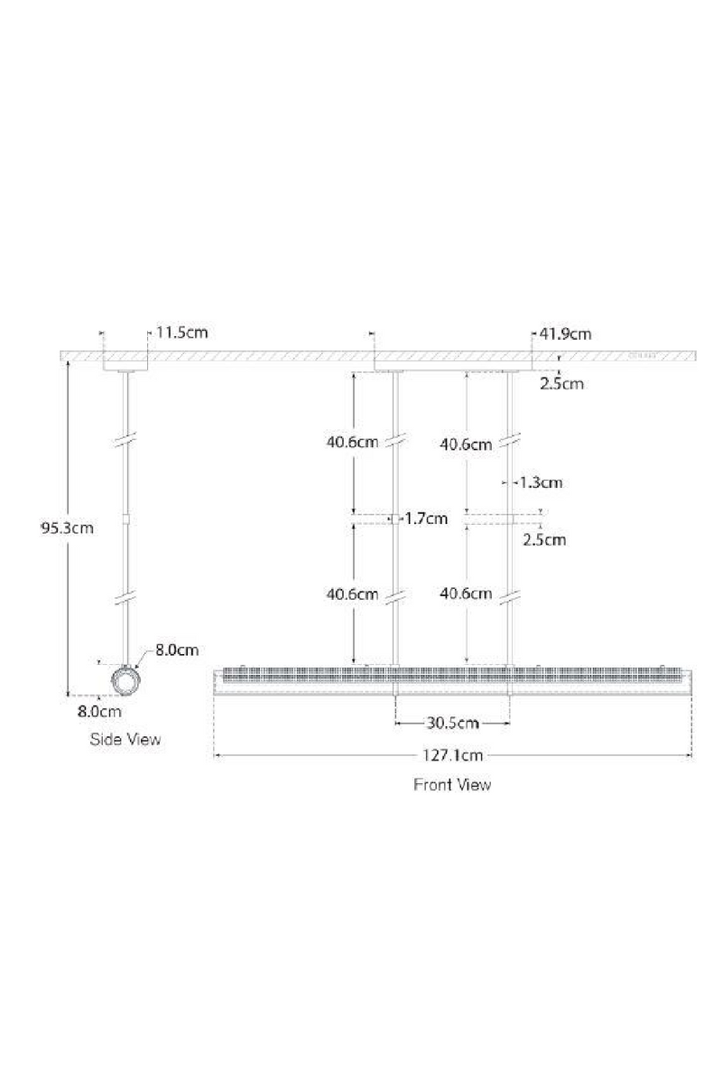 Linear LED Pendant Lamp | Andrew Martin Precision | Oroatrade.com
