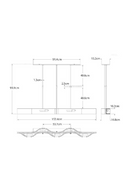 Curved Linear Pendant Lamp | Andrew Martin Avant | Oroatrade.com