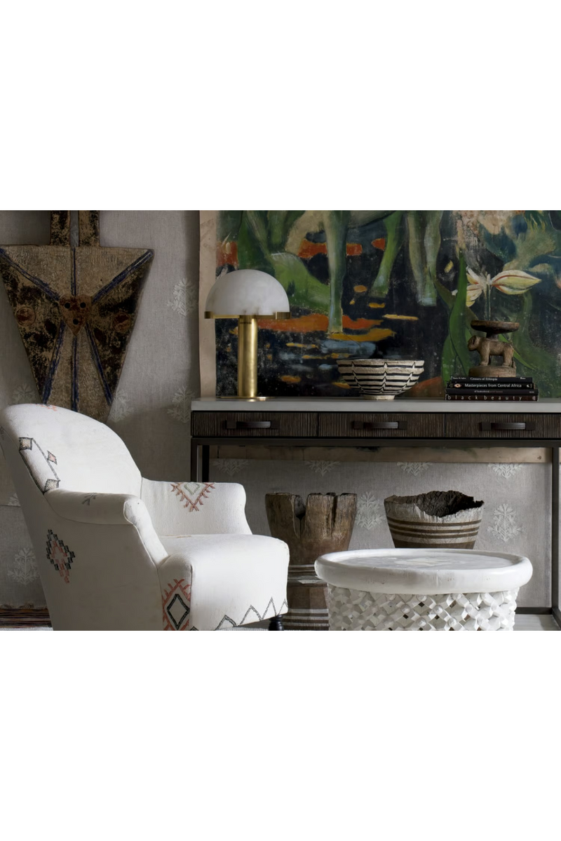 Alabaster Dome Table Lamp | Andrew Martin Melange | Oroatrade.com