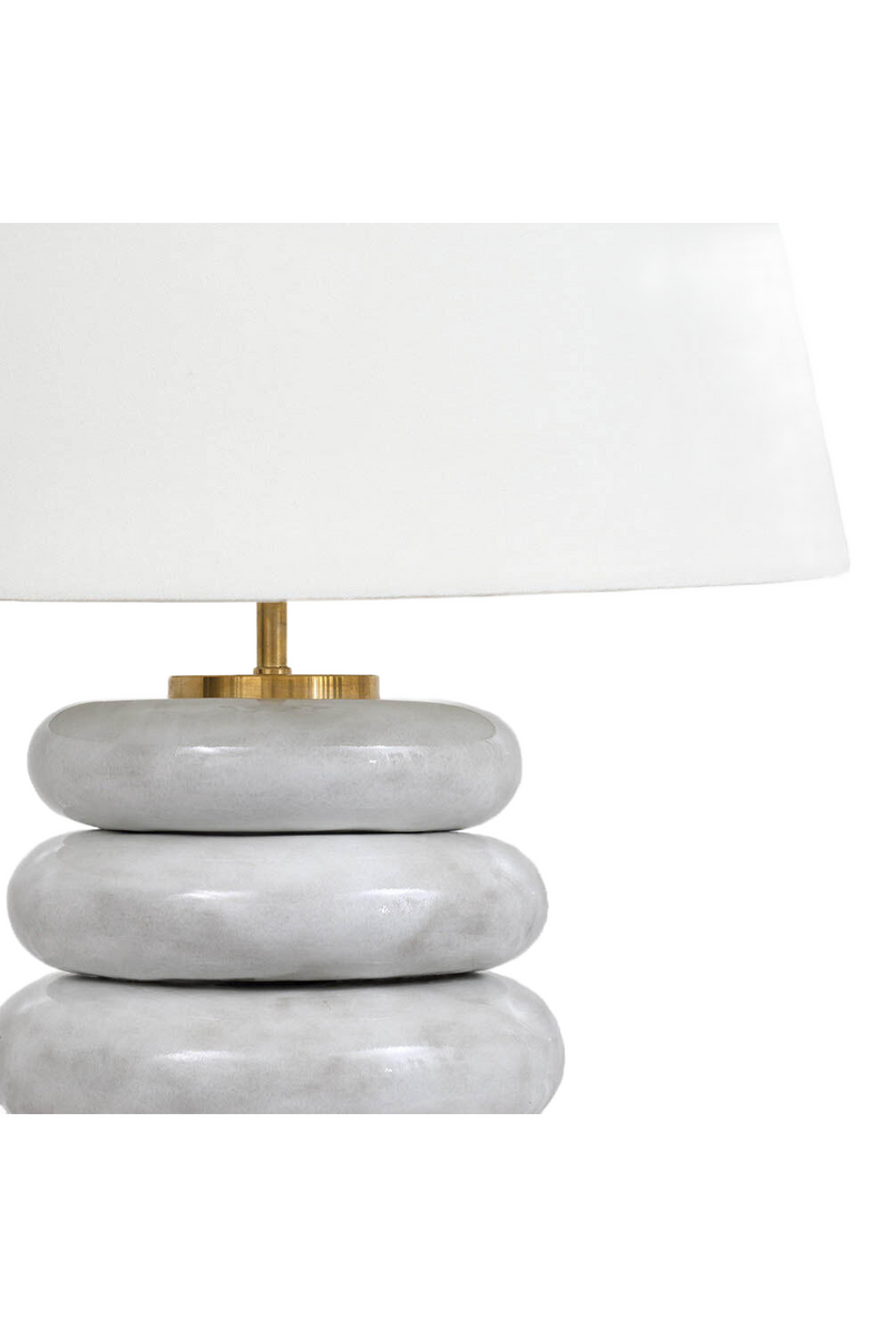 Antiqued White Ceramic Table Lamp | Andrew Martin Phoebe | Oroatrade.com