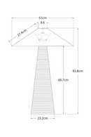Hospitality furniture - Conical Brass Table Lamp - www.oroatrade.com