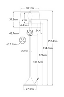 Floral Detail Floor Lamp | Andrew Martin Alberto | Oroatrade.com