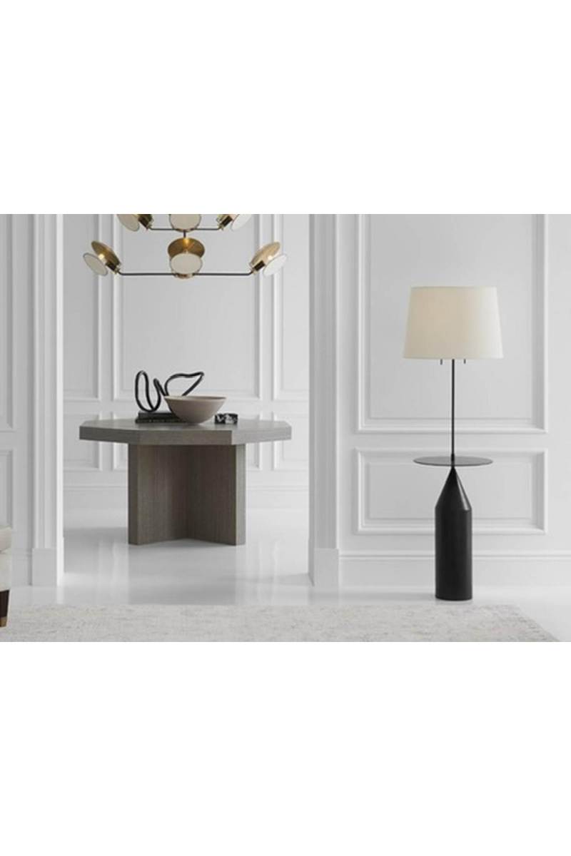Black Aged Iron Floor Lamp | Andrew Martin Zephyr | Oroatrade.com