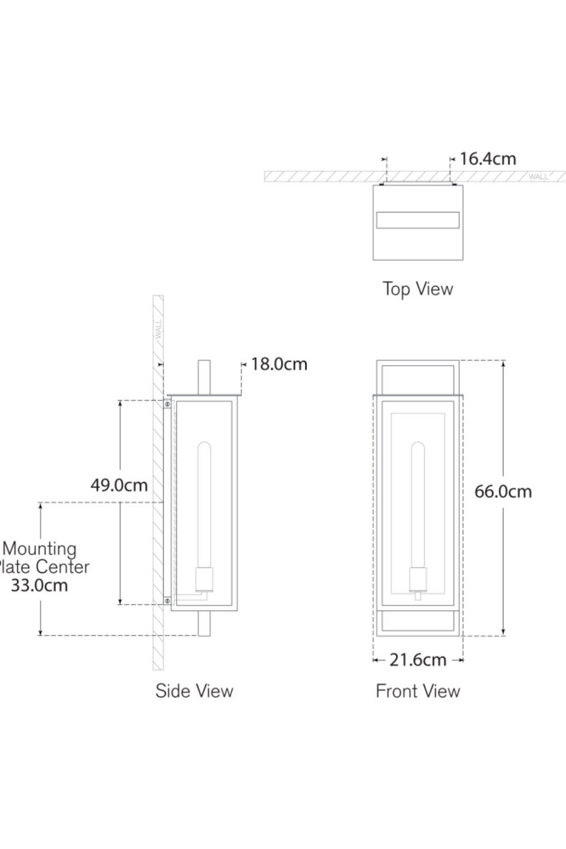 Aged Iron Outdoor Wall Lamp | Andrew Martin Halle | OroaTrade.com