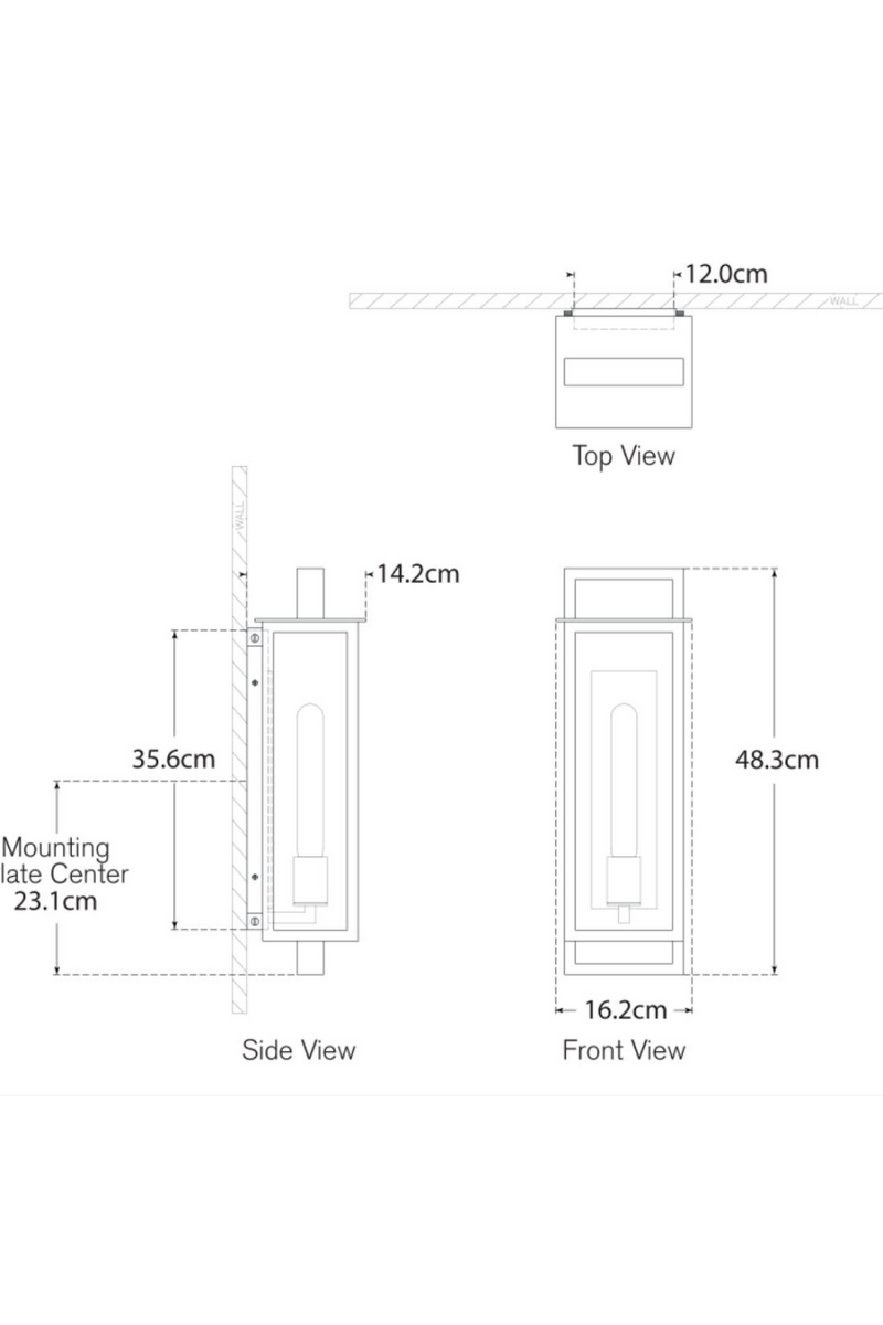 Aged Iron Outdoor Wall Lamp | Andrew Martin Halle | OroaTrade.com