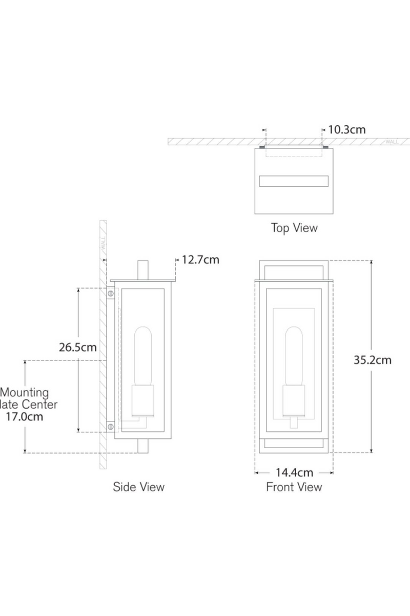 Aged Iron Outdoor Wall Lamp | Andrew Martin Halle | OroaTrade.com