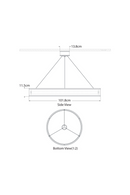 Metal Ring Chandelier | Andrew Martin Connery | Oroatrade.com