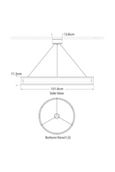 Metal Ring Chandelier | Andrew Martin Connery | Oroatrade.com