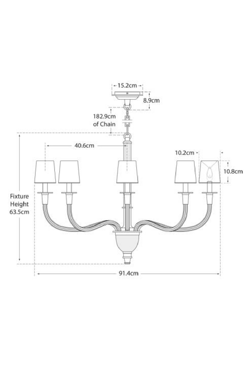 Curved Crystals Chandelier | Andrew Martin Vivian