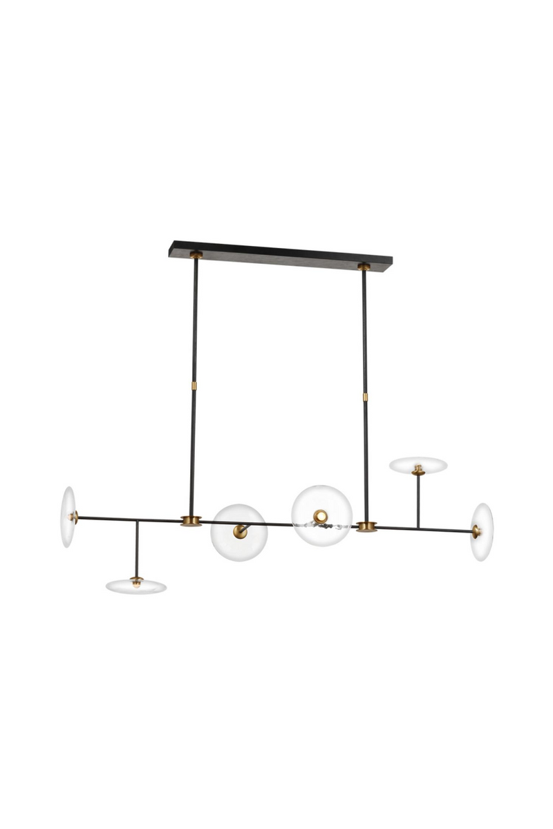 Glass Discs Linear Chandelier | Andrew Martin Calvino | Oroatrade.com