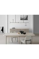 Glass Discs Linear Chandelier | Andrew Martin Calvino | Oroatrade.com